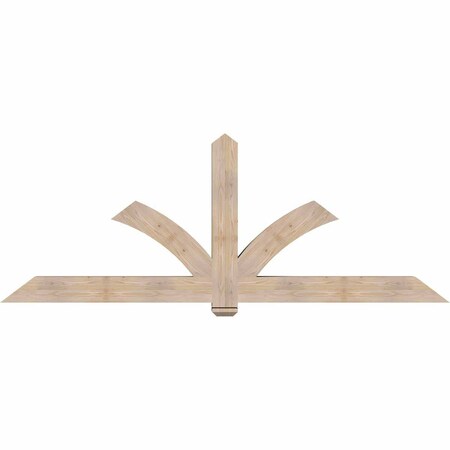 Ekena Millwork Redmond Smooth Timber Gable Bracket, Douglas Fir, 96"W x 36"H x 5 1/2"D x 5 1/2"F, 9/12 Pitch GBW096X36X0606RED00SDF